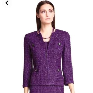 St. John sparkle knit evening jacket